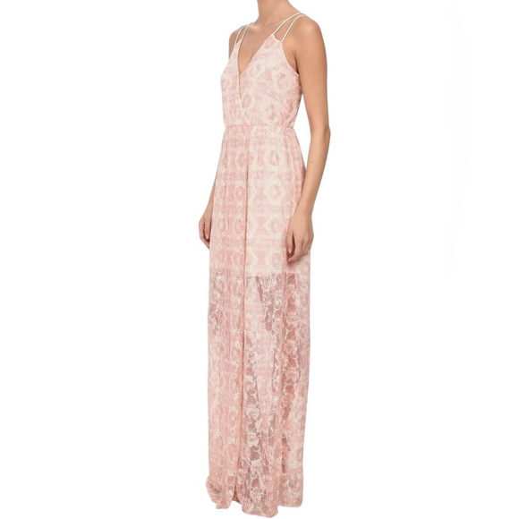 silk mini dress with lace Pink Satin Slip Dress